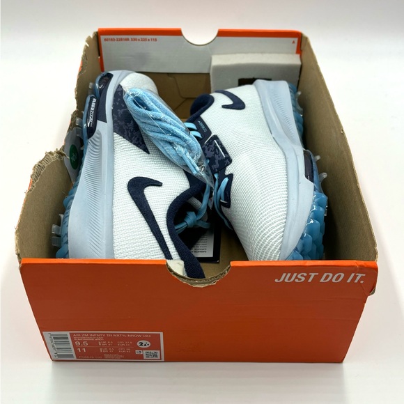 Men's Size 9.5 Wide Nike Air Zoom Infinity Tour NRGW U24 Navy White FN6849-100 - Picture 12 of 14